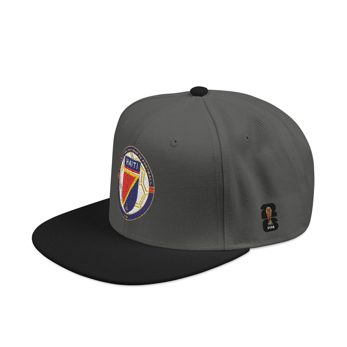Vintage Crest Embroidered Snapback | Grey and Black