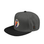 Vintage Crest Embroidered Snapback | Grey and Black