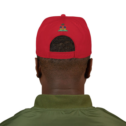 Vintage Crest Embroidered Snapback | Grey and Black