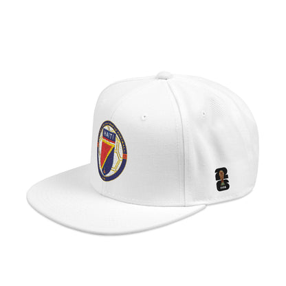Vintage Crest Embroidered Snapback | Grey and Black