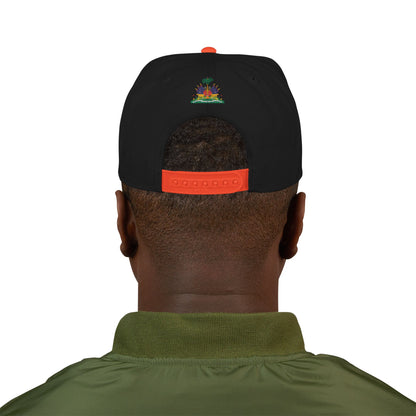 Vintage Crest Embroidered Snapback | Grey and Black