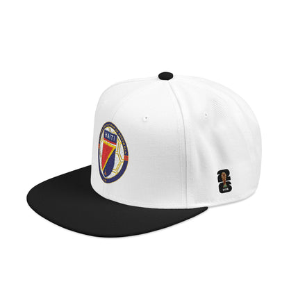 Vintage Crest Embroidered Snapback | Grey and Black